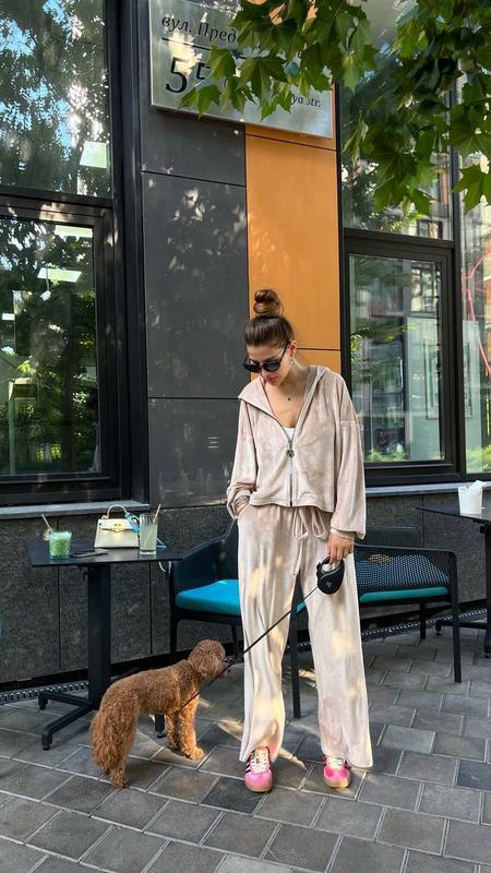 Kvinder Casual Jogging Suit Sæt med Løs-Fitting Top og Komfortable Bukser