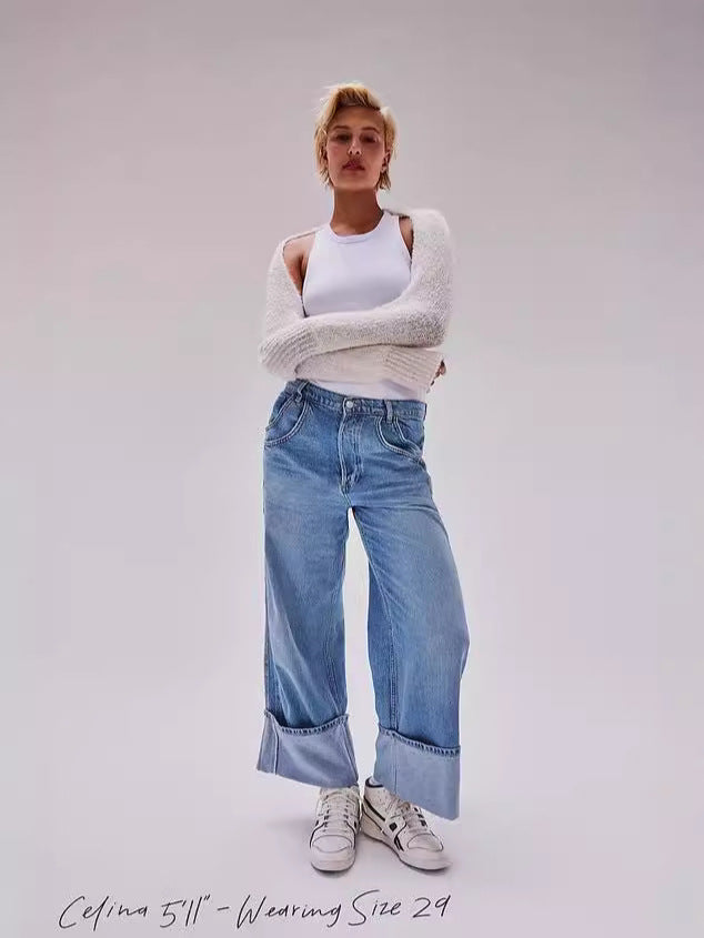 Dame Løst skåret jeans med moderne kant og afslappet pasform Stilla
