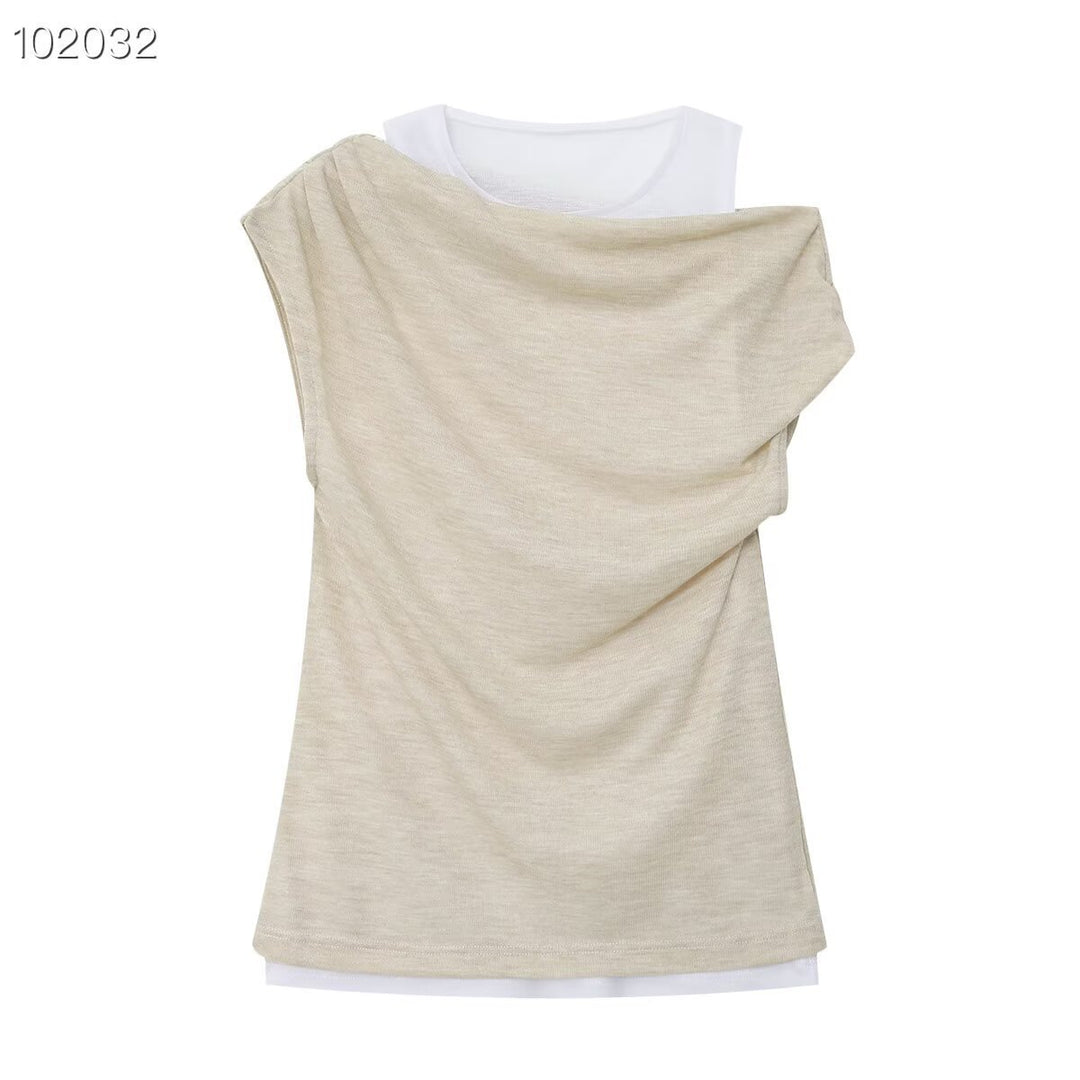 Dame afslappet sweatshirt med innovativt oversized snit og trendy draperinger Skovae