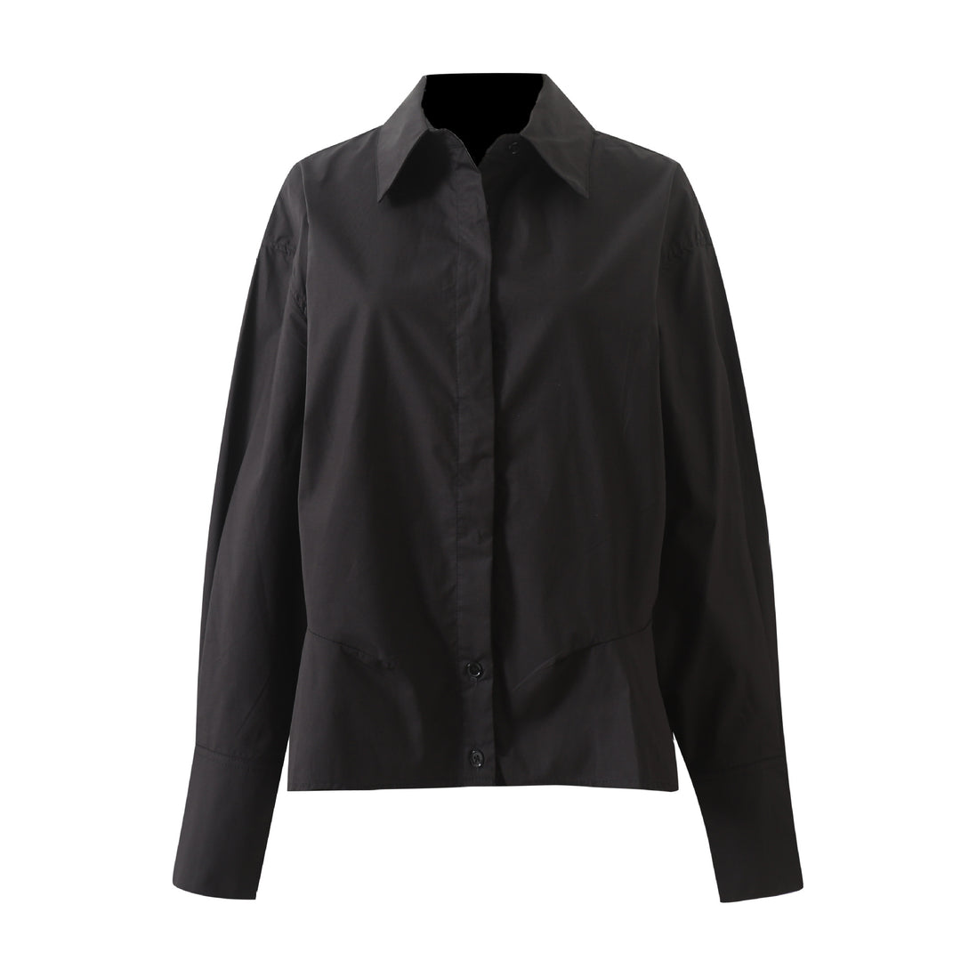 Dame Elegant og behagelig bluse med oversized snit og fin bomuldsblanding Stilla