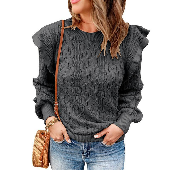 Stilla | Løs Langærmet Basislagensweater-Ovenpå