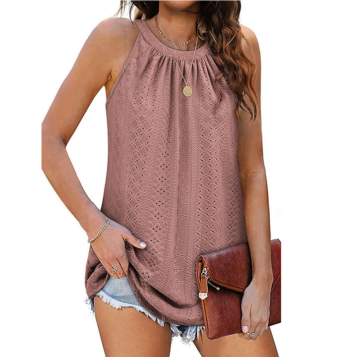 Dame luftig sommeroverdel med legende cut-out-design Stilla
