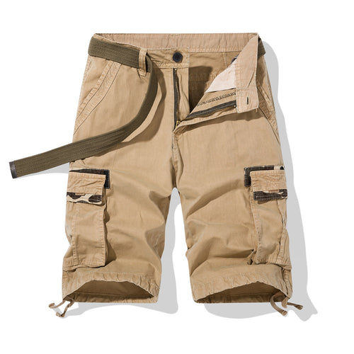 Herrer Cargo-Shorts med multifunktionelle lommer og justerbar talje Stilla