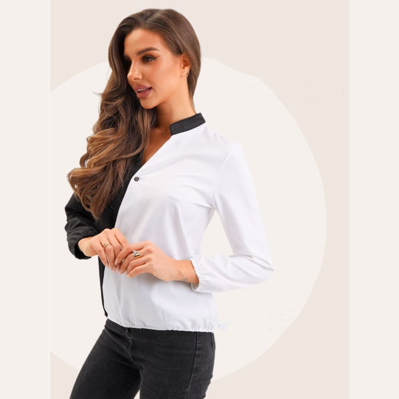 Dame Mode Bluse med asymmetrisk snit Stilla