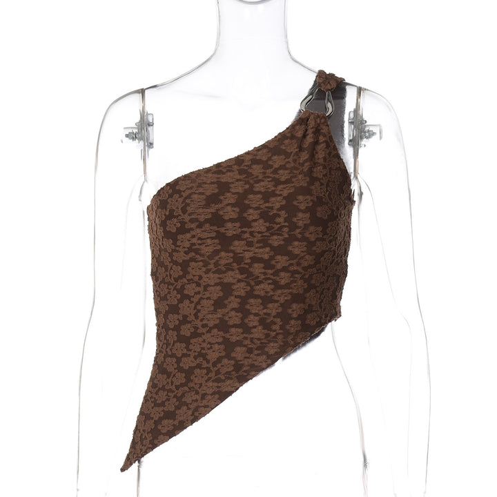 Dame En-sidet Crop-top med stilfuldt design og elastisk snit Stilla