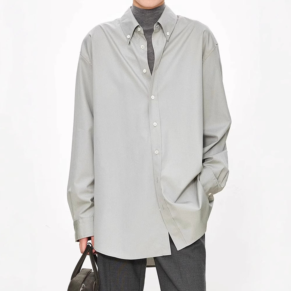 Damer elegant oversized bluse med klassiske knapdetaljer Stilla
