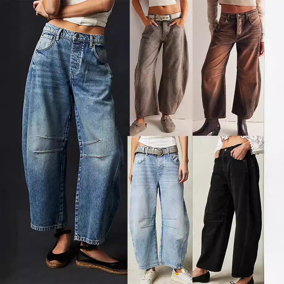 Femme Loose Fit Dyreprint Bukser Stilla