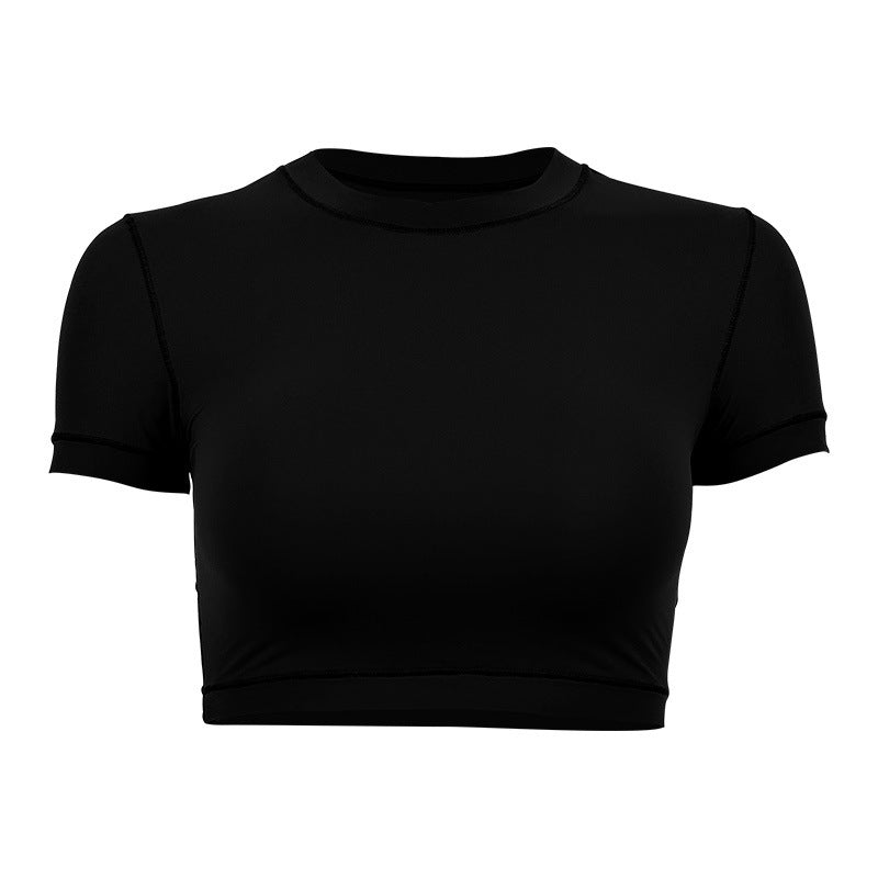 Dame sporty Crop-Top med høj åndbar stofteknologi og figursyet snit Stilla