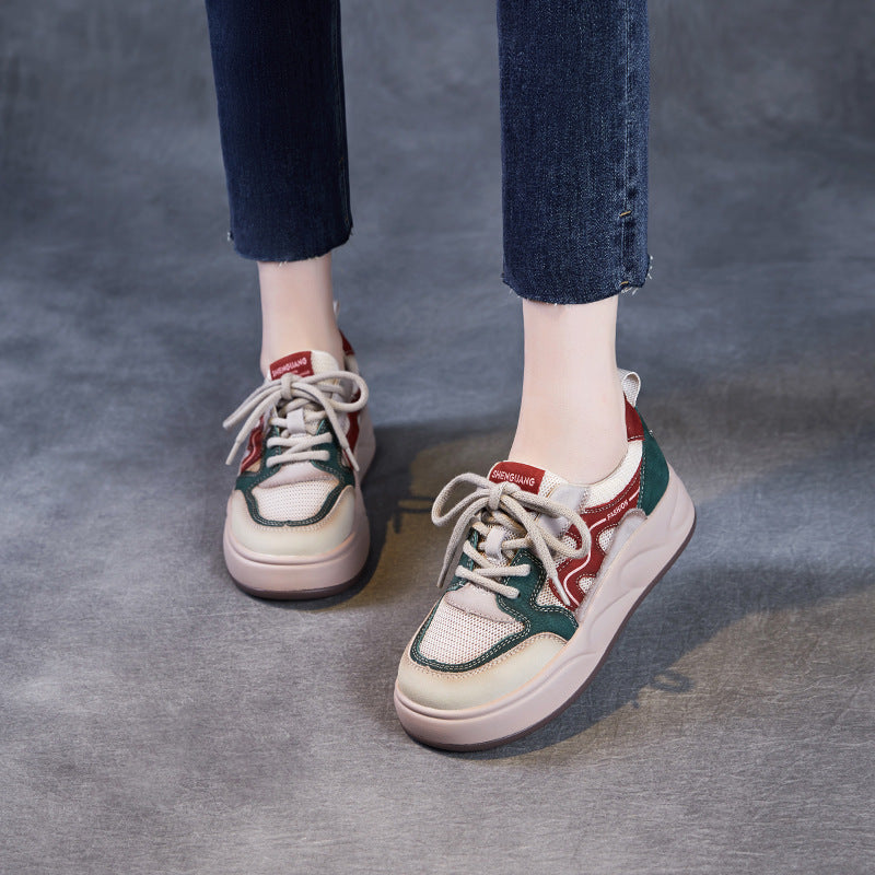Dame Trendy Chunky Sneakers med åndbart mesh og komfortpolstring Stilla