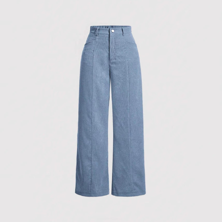 Dame brede High-Waist-bukser Skovae