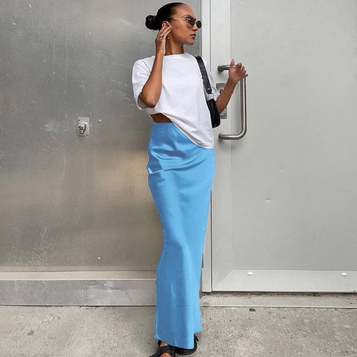 Dame Elegant Midi-Nederdel Stilla