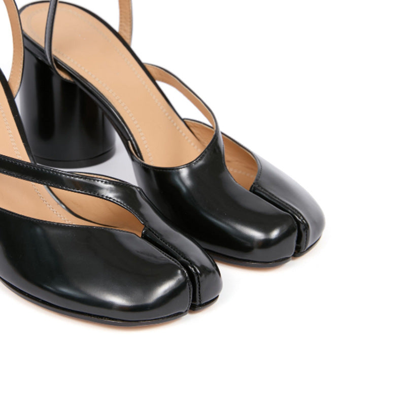 Femme Open-Toe Chunky Hæl Sandaler med elegant Ankelslynge Stilla