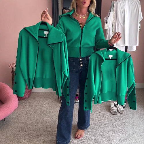 Kvinder casual cardigan med elegante knapdetaljer Stilla