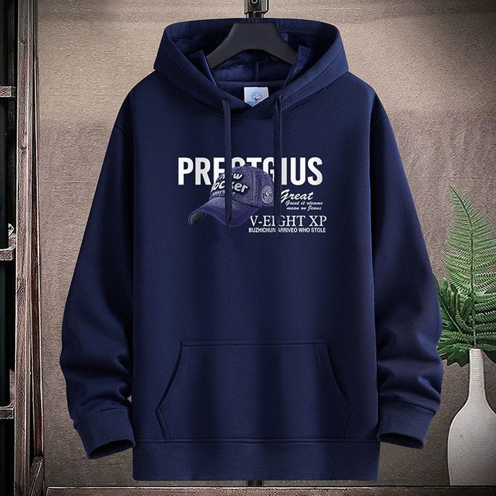 Dame Hoodie med kreativt grafisk design og praktiske kængurulommer Skovae