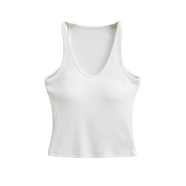 Femme Ribben Crop Tank Top Stilla
