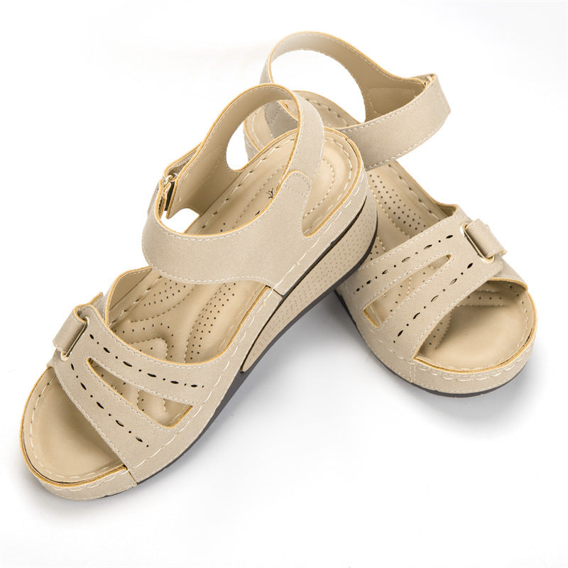 Dame Wedge-sandaler med justerbare remme og ergonomisk fodbottom Stilla