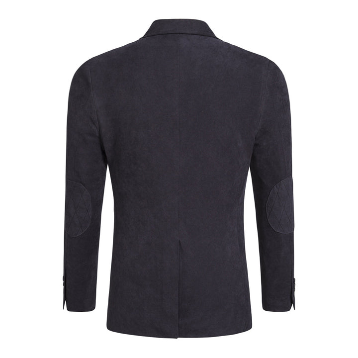 Herrer Velourblazer med smal pasform og elegant foret Stilla