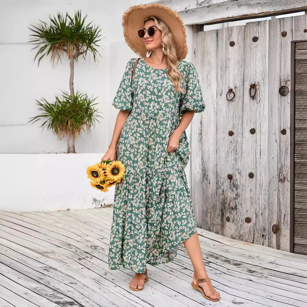 Dame Maxi Kjole i Boho Stil Stilla