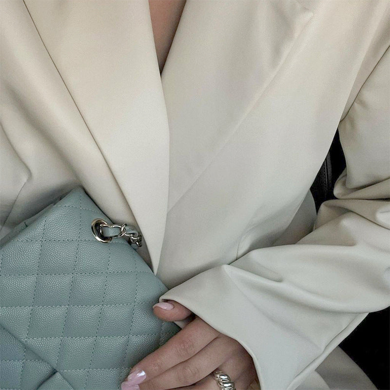 Kvinders to-delt blazer sæt med elegant snit og klassisk design