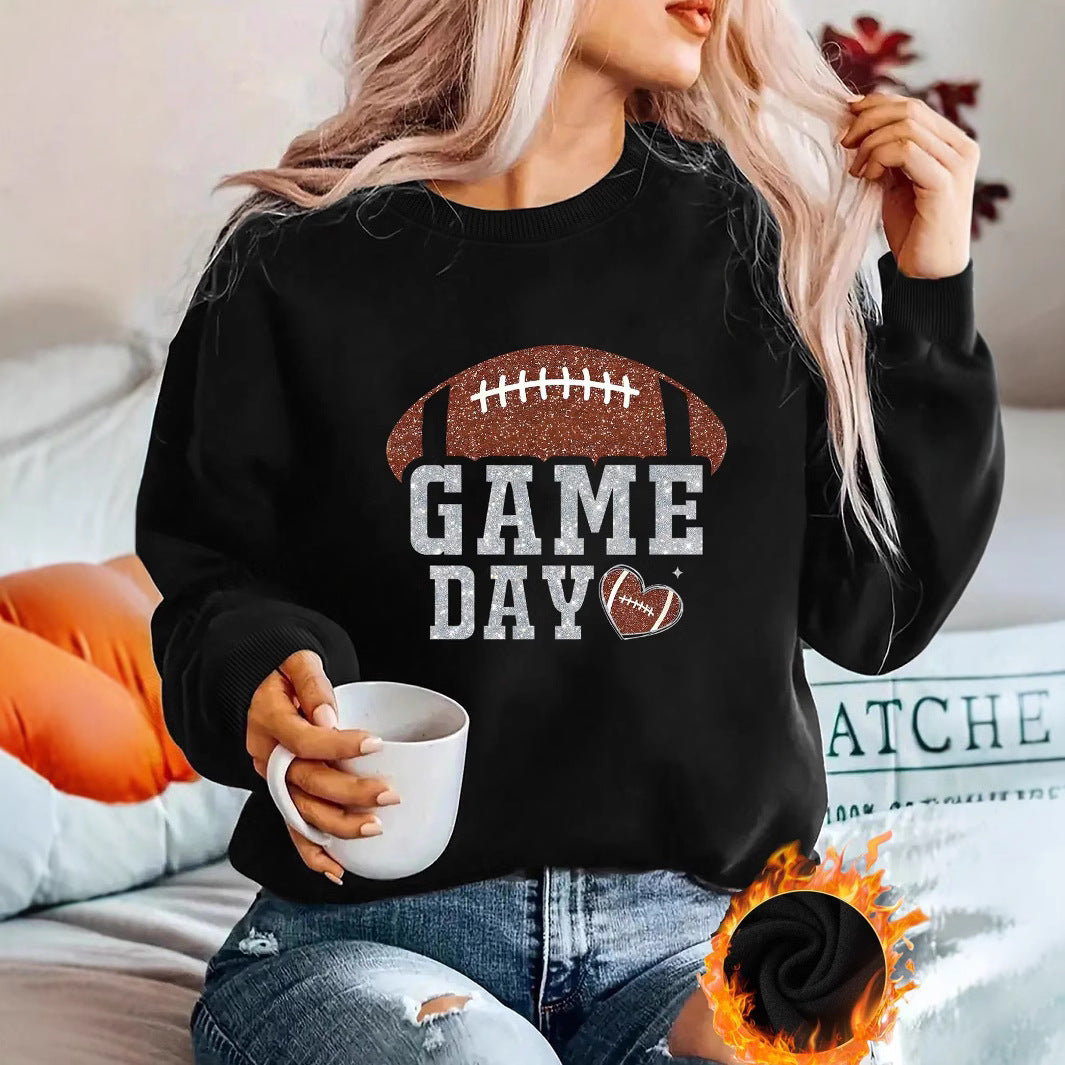 Dame sporty sweatshirt med trendy grafikdesign Stilla