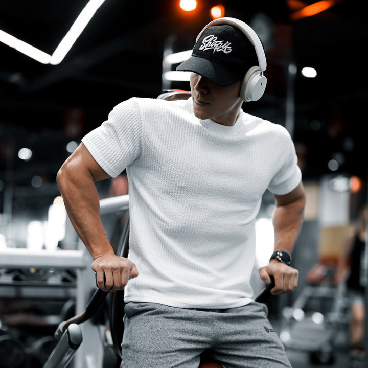 Herrer Fitnessshirt med struktureret væv Stilla