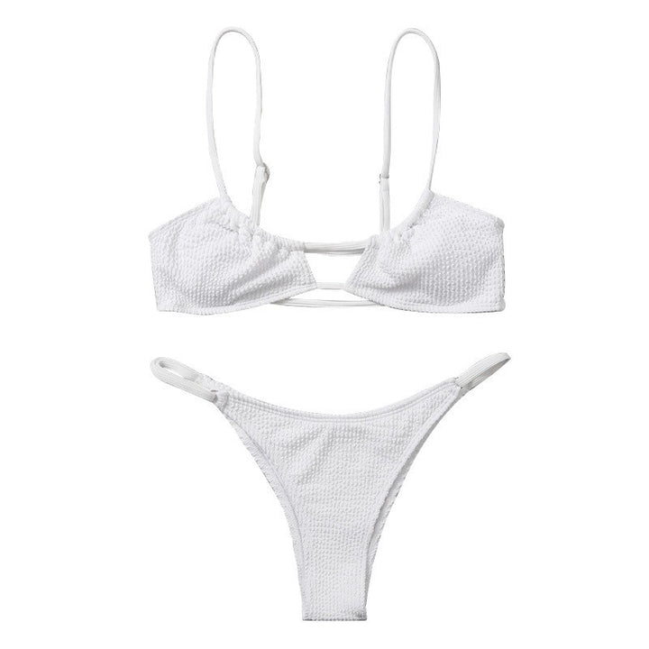 Dame Textureret Bralette Bikini Sæt Stilla