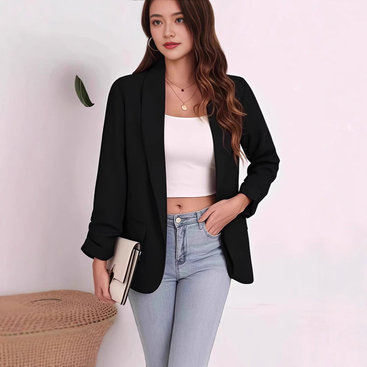 Damer Elegant Blazer med afslappet snit og praktiske lommer Stilla