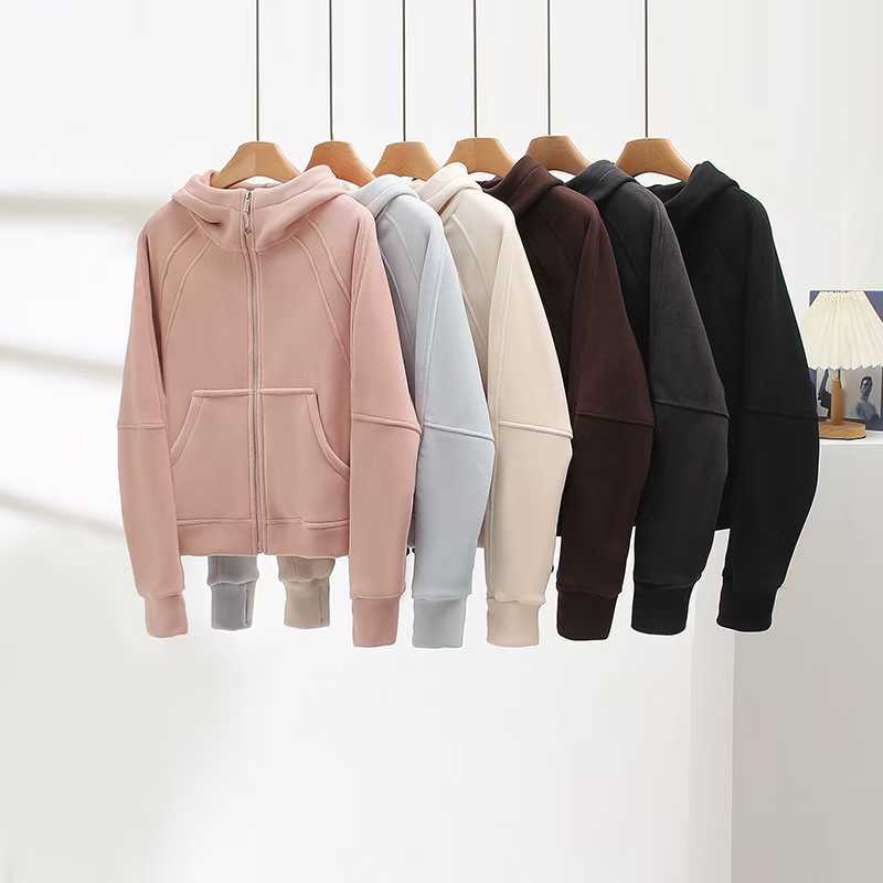 Kvindernes sporty zip hoodie med hyggeligt foer Stilla