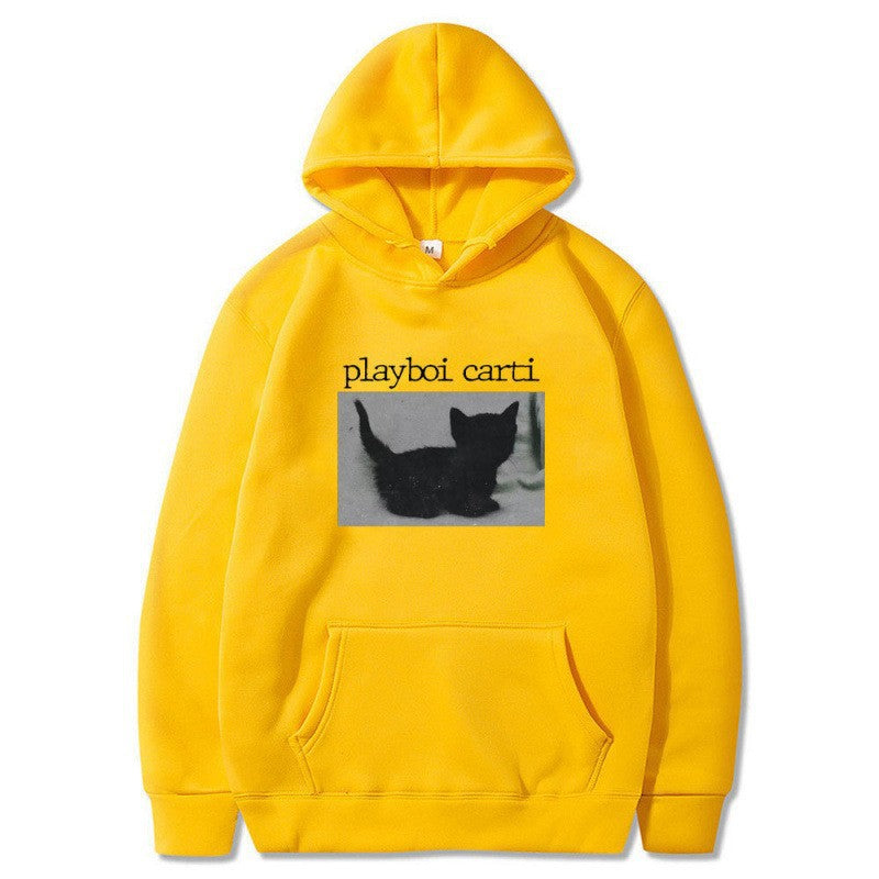 Kvinders hætte sweatshirt med unik kunstnerisk tryk Skovae
