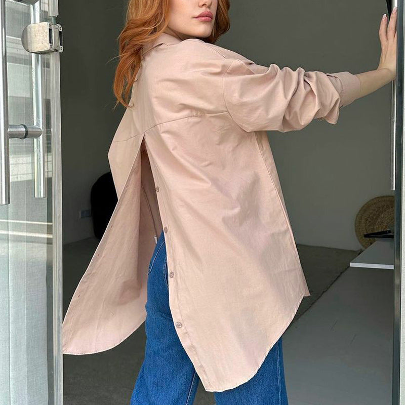 Dame Oversized Skjorte Stilla