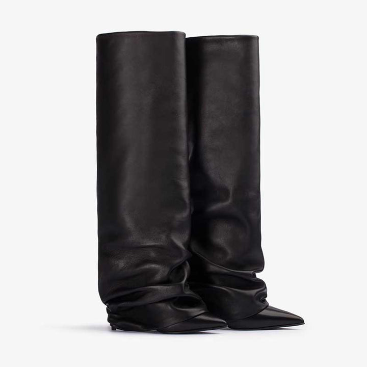 Femme Slouchy Højhælede Stiletto Støvler Stilla