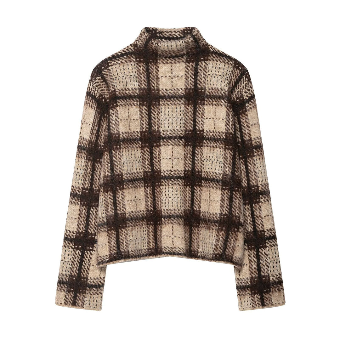 Damer Optisk Turtleneck Sweater Stilla