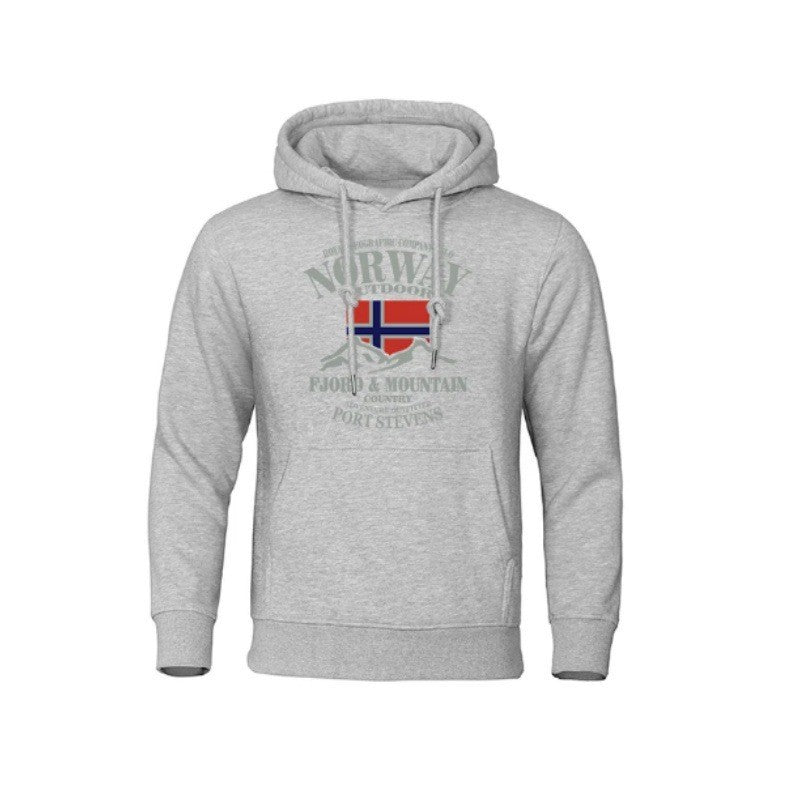 Herredug med iøjnefaldende udendørsprint og komfortabel pasform Skovae