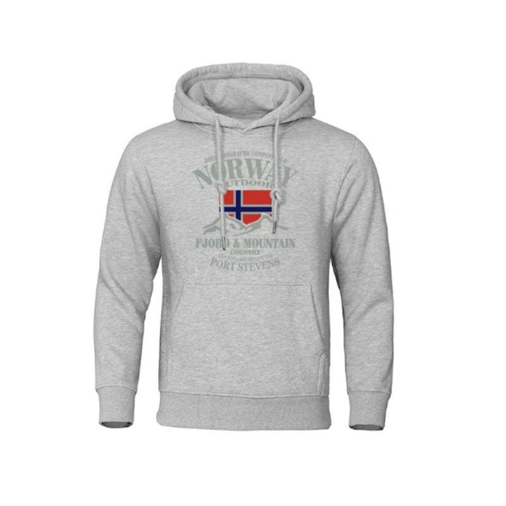 Herredug med iøjnefaldende udendørsprint og komfortabel pasform Skovae