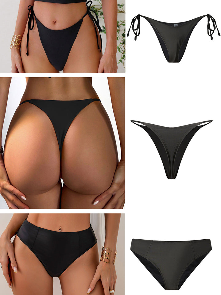 Damer Højskåret Bikini med sidebindebånd Skovae