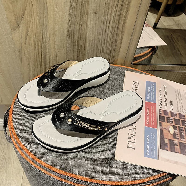 Dame behagelige Tåsplit-sandaler med høj kvalitets fodseng og moderigtigt design Stilla