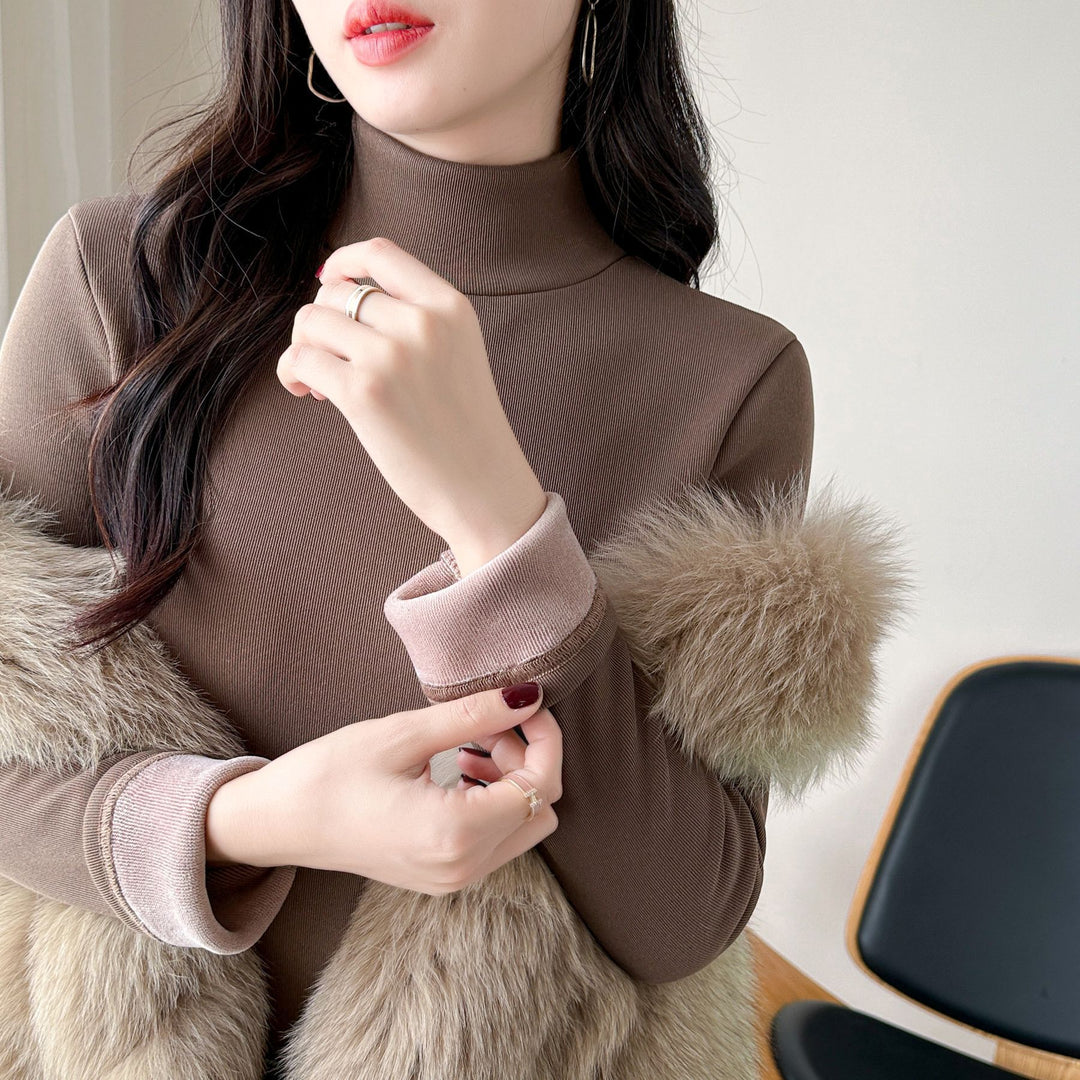 Kvinders langærmet turtleneck top Stilla