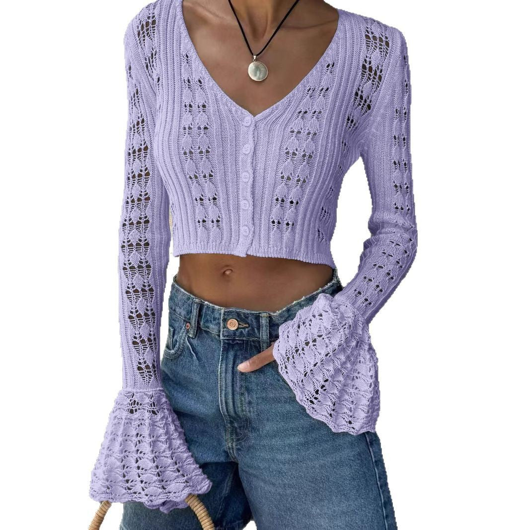 Femme Elegant Korte Strikk cardigan Stilla
