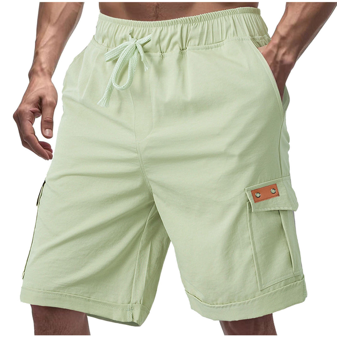 Herrer moderne Cargo-shorts med praktiske sidelommer og elastisk talje Stilla