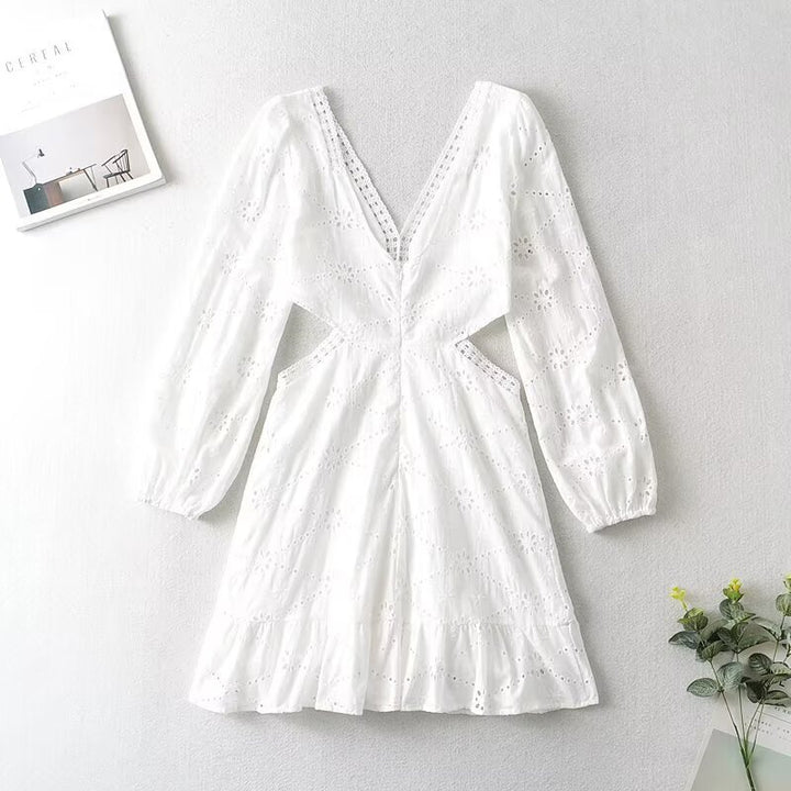 Dame let sommerkjole med cut-out-detaljer Stilla
