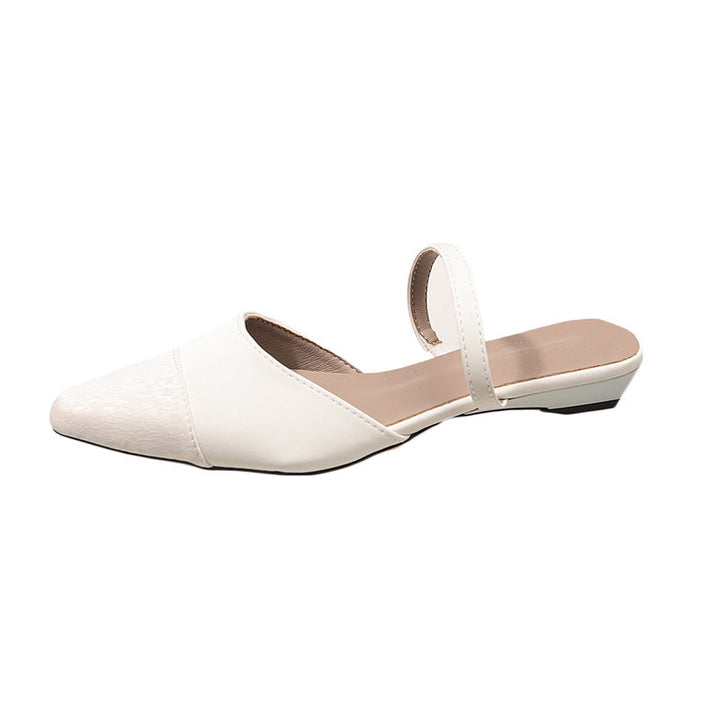 Dame Chic Spidse Slingback Balletsko med justerbar rem Stilla