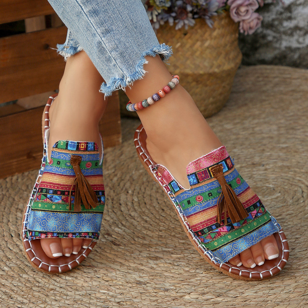 Dame stilfulde Boho Glid Sandaler Stilla