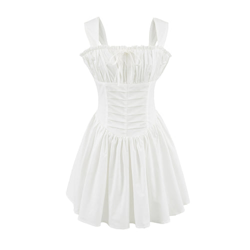 Femme Off-Shoulder Rynk Mini Kjole Stilla