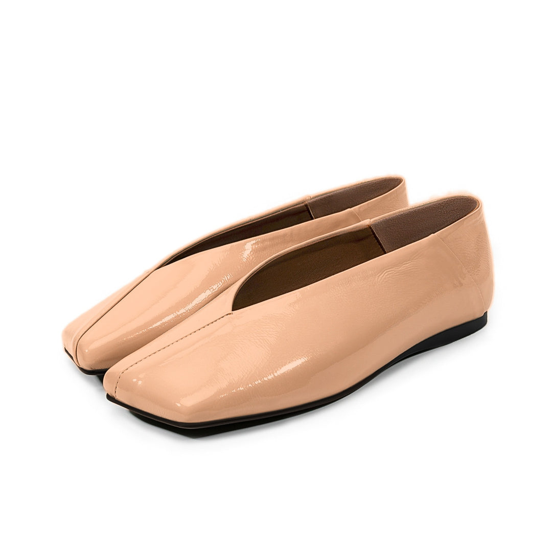 Femme Stilfulde Kvadratåede Ballerinas Stilla