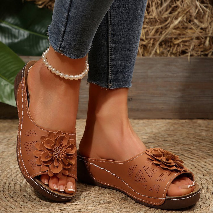 Dame Sandaler med modigt blomsterdesign og ergonomisk fodseng Stilla