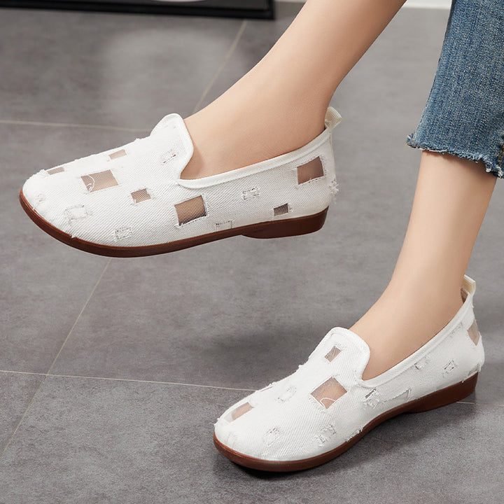 Dame Komfortable Slip-On Fritidsko med fashionable design Stilla