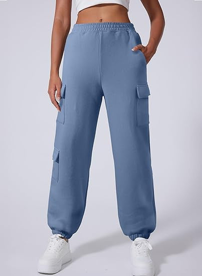 Dame Cargo-Style Sweatpants Stilla