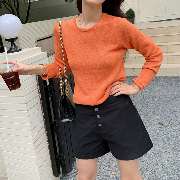 Dame afslappet sweater med fin tekstur og moderne snit Stilla