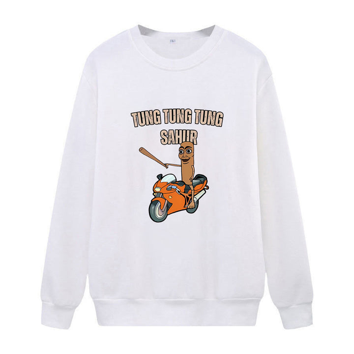 Kvinders afslappede sweatshirt med sjov grafisk design Skovae