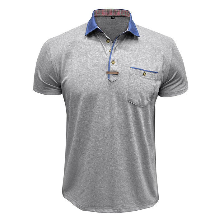 Herrer polo shirt med modekrave og praktisk brystlomme Stilla